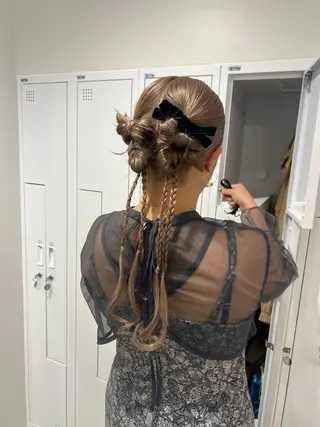 ロング ヘアアレンジ SALOWIN川崎WEST店所属・🌷川崎/アレンジ/ 暖色ボブ/コトネ🌷のヘアスタイル