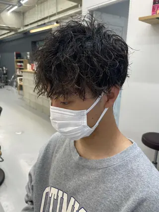 パーマ メンズ 森本裕/オーナー/ スパイラルパーマのヘアスタイル