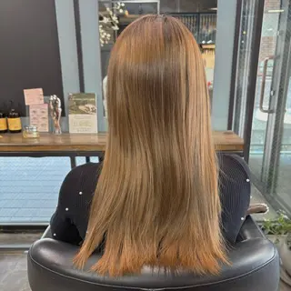 ロング カラー ユイカ🐮暖色カラー / 髪質改善のヘアスタイル