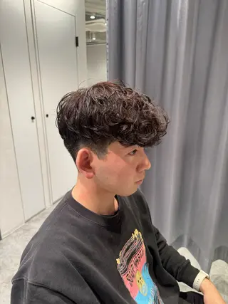 カラー パーマ メンズ レディースモデル募集 ✨辻 日向のヘアスタイル