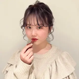 ミディアム カラー ヘアアレンジ 🎀taro ブリーチなしカラーのヘアスタイル