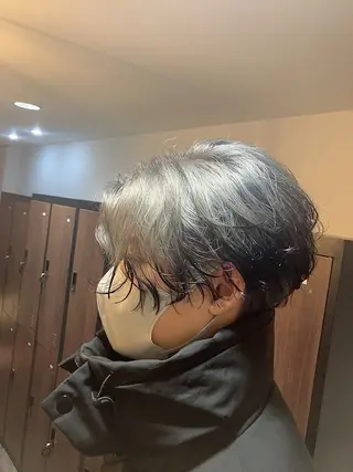 ショート カラー メンズ メンズパーマ/心斎橋 /四ツ橋駅/しょうまのヘアスタイル