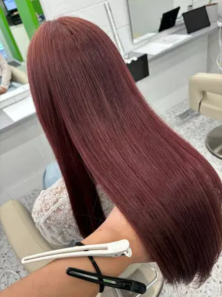 セミロング カラー 掛川 瑠唯のヘアスタイル