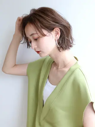ミディアム カラー 中村 優太のヘアスタイル