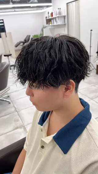 ショート パーマ メンズ 🏆メンズヘア特化 🥇代表りんぺーのヘアスタイル