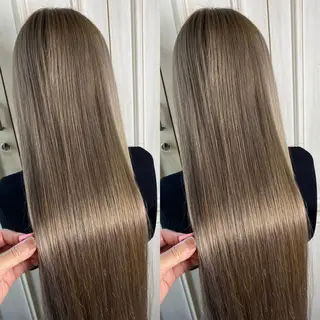 ロング カラー 似合わせ/ブリーチ カラー.岡田友仁のヘアスタイル