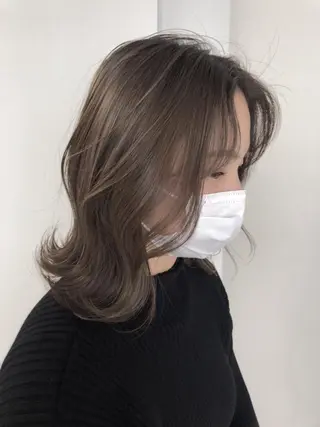 ミディアム Hair Salon BOTTOMS所属・✨透明感ケアカラー✨ 長野ゆきなのヘアスタイル