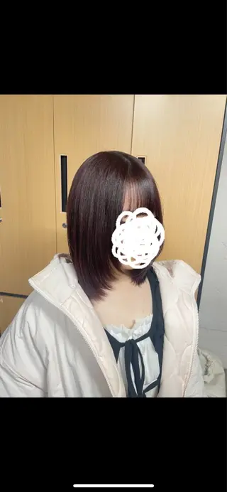 ミディアム tokute 中野真咲🐺のヘアスタイル