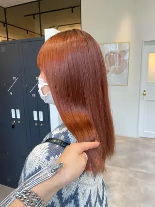 セミロング カラー VIEWユリナ メイク/ カットのヘアスタイル