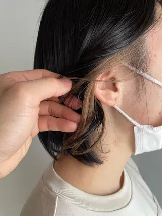 カラー La fith hair ray 札幌店所属・顔まわり/W カラー/リョウのヘアスタイル