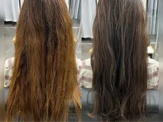 ロング 1%【横浜】 髪質改善&ケアカラーのヘアスタイル