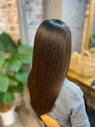 ロング カラー パーマ 髪質改善HALO トリートメント専門店のヘアスタイル
