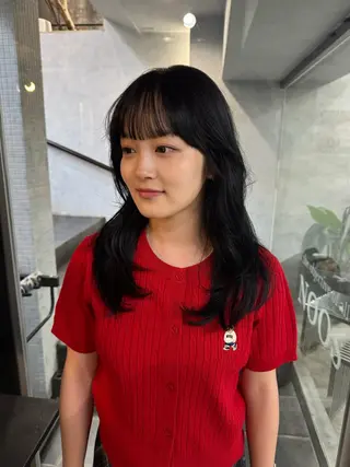 セミロング カラー 表参道/中明度カラー /レイヤー/Youのヘアスタイル