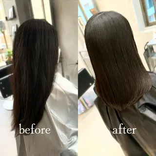 ミディアム カラー ヘアアレンジ VIM hairおもろまち店のヘアスタイル