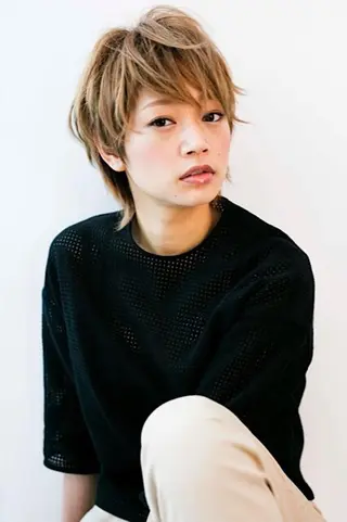 ショート カラー パーマ ヘアアレンジ メンズ キッズ ネイル マツエク・マツパ アイブロウ Endearing 銀座/レイヤーカットのヘアスタイル