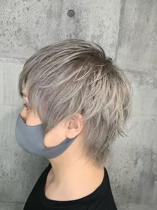 キッズ mimiiy梅田 中崎町ハイトーンのヘアスタイル