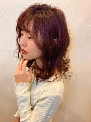 ミディアム カラー m ā l o. マァロのヘアスタイル