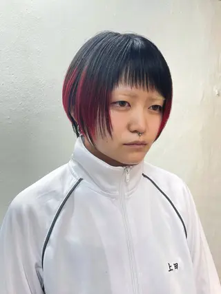 ショート カラー メンズ 安部佑哉/ハイトーン /レイヤー/グランジのヘアスタイル