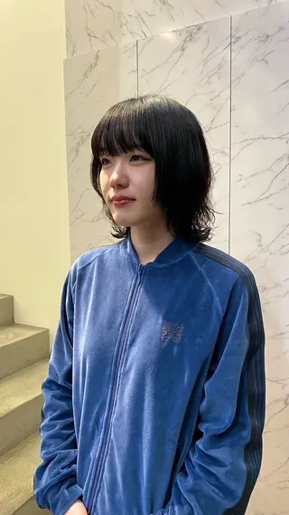 ミディアム パーマ マツザキ マナトのヘアスタイル