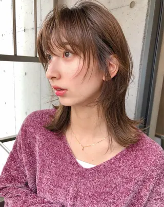 ミディアム カラー トレンドヘア🌿 chinariのヘアスタイル