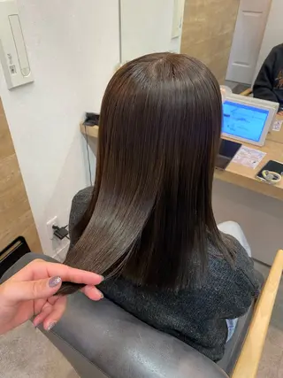 セミロング 🌀ボブ／ミディアム パーマ🌀ayaのヘアスタイル