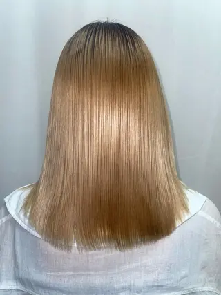 ロング パーマ 髪質改善/縮毛矯正 /ブリーチ矯正/岡部のヘアスタイル