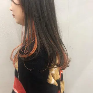 カラー 柏 ウルフ/レイヤー 田中佐和🐺のヘアスタイル