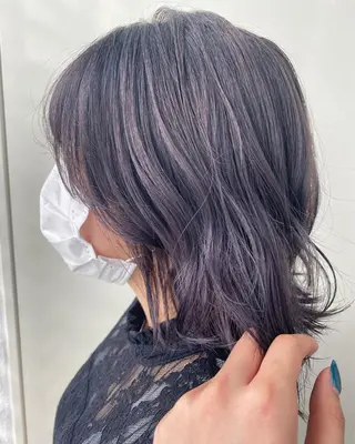 ミディアム カラー 韓国ヘア顔周りカット 艶髪ベージュtamaのヘアスタイル