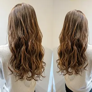 ロング カラー ACROあべの店所属・艶カラー/インナー /グラデ/大西小百合のヘアスタイル