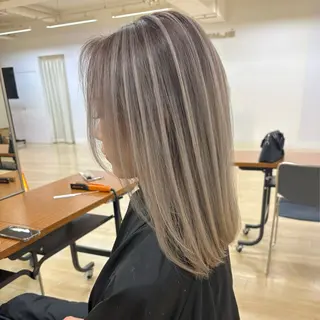 セミロング バレイヤージュ/ヘア アレンジ/shionのヘアスタイル