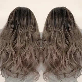 ロング カラー ヘアアレンジ アンドウ ユウ/ レイヤーカット/韓国のヘアスタイル