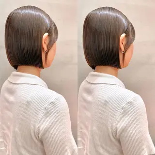 ショート Misaki /ボブ/縮毛矯正のヘアスタイル
