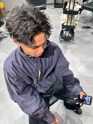 ショート ヘアアレンジ メンズ NEXT NEO所属・メンズヘア静岡 ✂︎Ryuheiのヘアスタイル