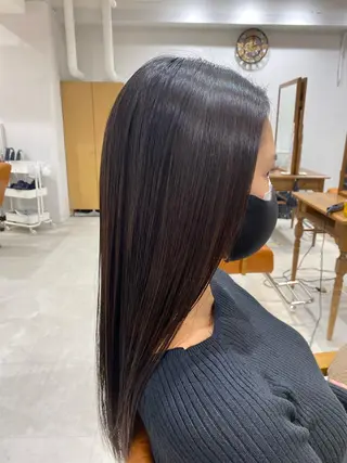 ロング カラー 山﨑 燦人のヘアスタイル