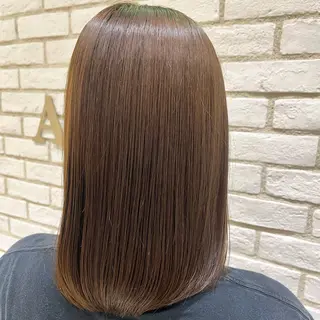 ミディアム カラー 《艶髪縮毛矯正》 かのん☽⑅ ˖のヘアスタイル