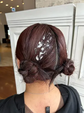 セミロング そら୨୧˖men's /デザインカラーのヘアスタイル