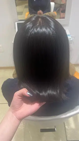 ミディアム カラー ベージュカラー⌇﻿ くびれヘア.𐙚心音のヘアスタイル