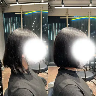 矯正/パーマ/ボブ/ ショート/安松龍一のヘアスタイル