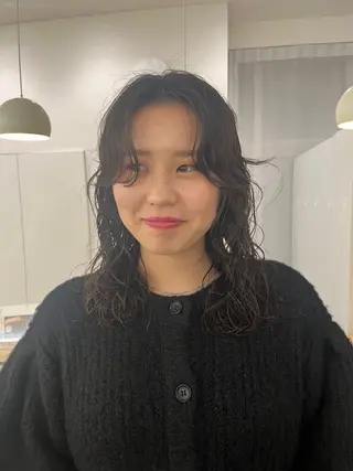 セミロング 瀬長なおみ U too e'sのヘアスタイル