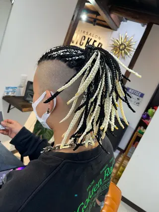 ロング ヘアアレンジ 東風上 亮介のヘアスタイル