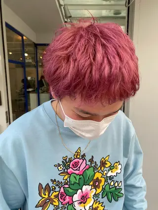 ショート カラー メンズ 🌻名古屋🌻 🫧ハイトーン🫧のヘアスタイル