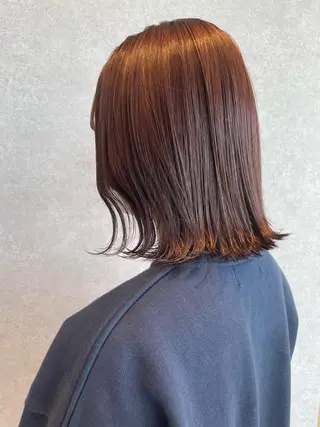 ショート カラー gotoday　shaire　saron所属・miu. ボブ/透け感カラーのヘアスタイル