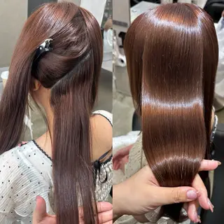 ロング カラー パーマ 女性限定マンツーマン 渋谷Roiめぐみのヘアスタイル