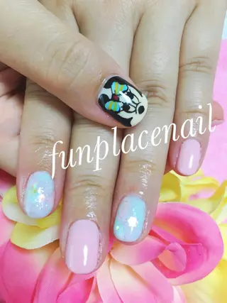 ショート ミディアム セミロング ロング カラー パーマ ヘアアレンジ メンズ キッズ ネイル まつエク nail salon＆school felice所属・フェリーチェ瑞江店 新山のネイルデザイン