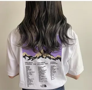 セミロング カラー 褒められヘア chamoのヘアスタイル