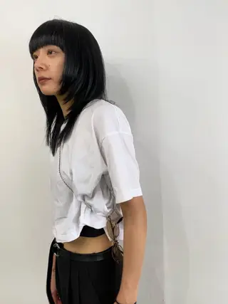 セミロング カラー . nanamiのヘアスタイル