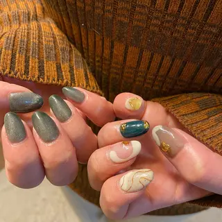 ネイル Amber21.所属・Nagahama Akariのネイルデザイン