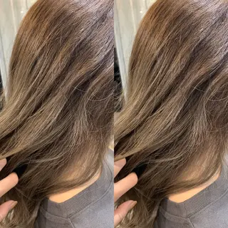 ロング カラー パーマ ヘアアレンジ 韓国ヘア/髪質改善 /Harunaのヘアスタイル