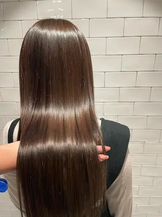 ロング カラー &chaLme   心斎橋所属・emi/髪質改善/ 韓国風/艶カラーのヘアスタイル