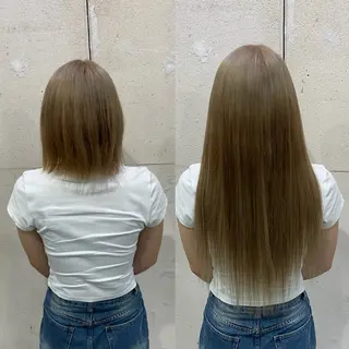 ロング ラブスタシー/Non ギャル/ハイトーンのヘアスタイル